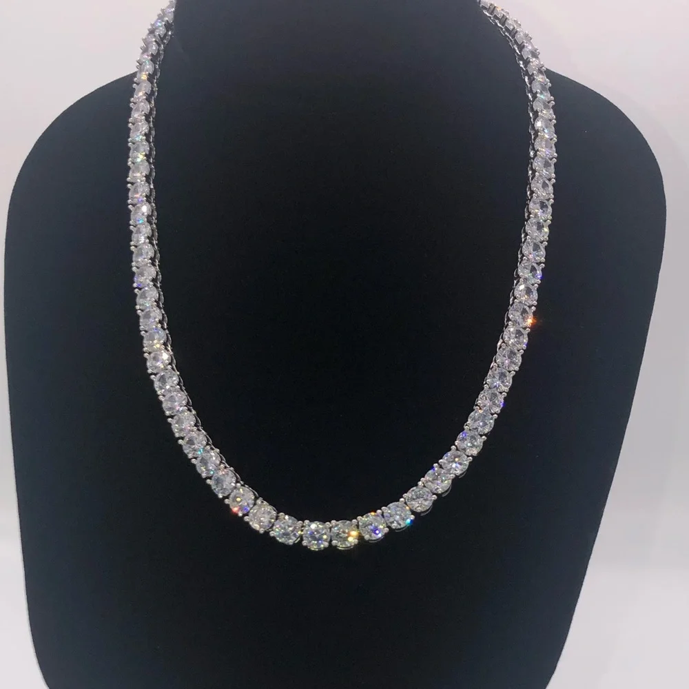 18k 75ct Tennis Necklace - Picture 2 of 13